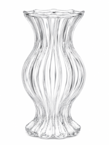 Crimson Swirl Sculptural Art Glass Vase - view 5