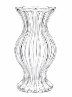Crimson Swirl Sculptural Art Glass Vase - view 5