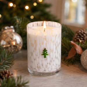 Embossed Holiday-Motif Glass Candle Holder Collection - view 3