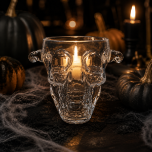 Sculptural Crystal Glass Tealight Holder - view 2