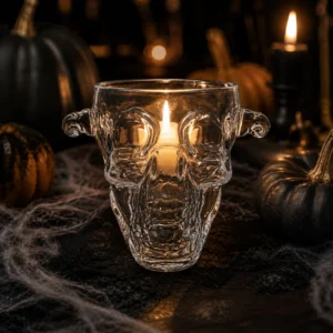 Sculptural Crystal Glass Tealight Holder - view 2