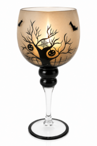 Black-Foot Art Glass Candle Holder - view 3