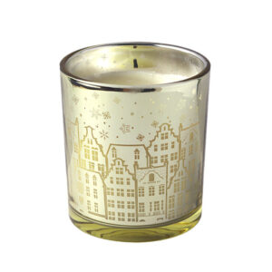 Crimson Silver-Rim Glass Candle Jar Set - view 13