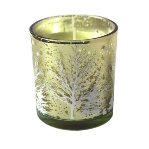 Crimson Silver-Rim Glass Candle Jar Set - view 17