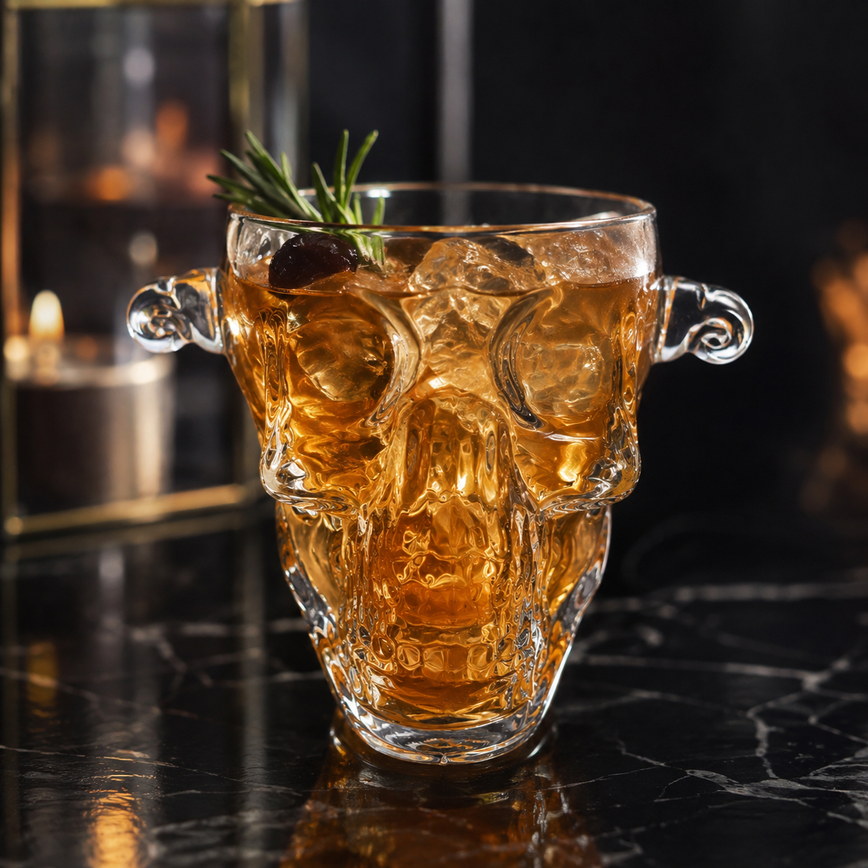 Sculptural crystal tealight holder