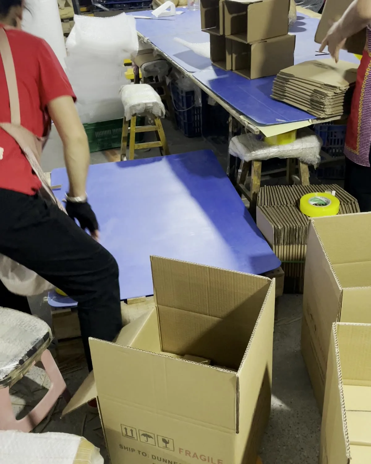 Export packaging for glassware